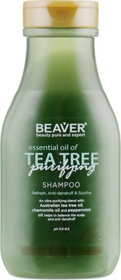 Укрепляющий шампунь для жирных волос с маслом чайного дерева Beaver Shampoo Tea Tree 350 мл 220133502 фото