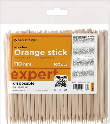 Апельсиновые палочки деревянные 11 см Staleks Pro 100 шт DOS-30/100 DOS-30/100 фото