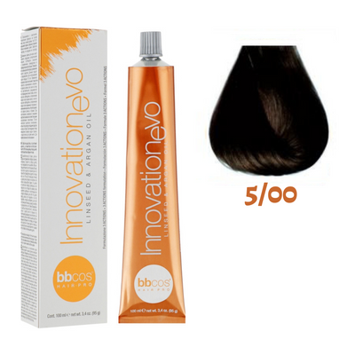 5/00 Крем-краска для волос BBCOS Innovation Evo каштановый светлый интенсивный 100 мл 5/00E фото