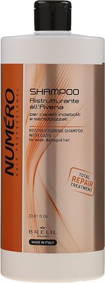 Шампунь для відновлення волосся з екстрактом вівса Brelil Numero Avena 1000 мл 1829165439 фото