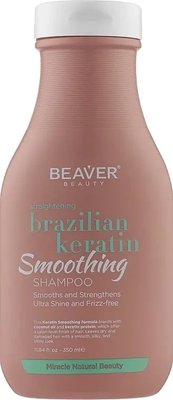 Шампунь з кератином для еластичності волосся Beaver Shampoo Brazilian Keratin 350 мл 3549202 фото