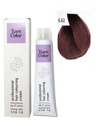 6.62 Крем-фарба для волосся Tiare Color Hair Colouring Cream 60 мл 1557214287 фото
