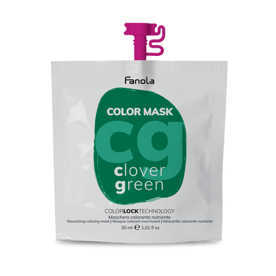 Тонирующая маска для питания и увлажнения Зеленый Клевер Fanola Color Mask Clover Green 30 мл 1557228872 фото