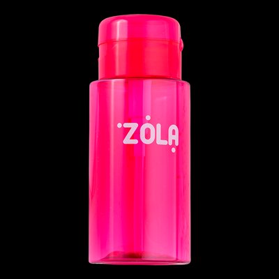 Емкость пластиковая Zola для жидкости с насосом-дозатором розовая 05439 фото