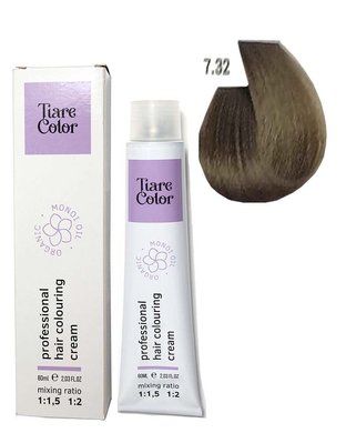 7.32 Крем-фарба для волосся Tiare Color Hair Colouring Cream 60 мл 1557214291 фото