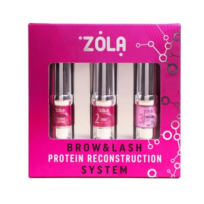 Набір для ламінування Zola Brow&Lash Protein Reconstruction System 05173 фото