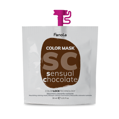 Тонирующая маска для питания и увлажнения Чувственный Шоколад Fanola Color Mask Sensual Chocolate 30 мл 1557228878 фото