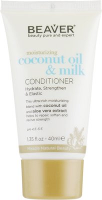 Розгладжуючий кондиціонер для сухого волосся з кокосовою олією Beaver Conditioner CoconutOil 40 мл 220142702 фото