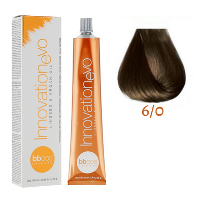 6/0 Крем-фарба для волосся BBCOS Innovation Evо блондин темний 100 мл 6/0E фото