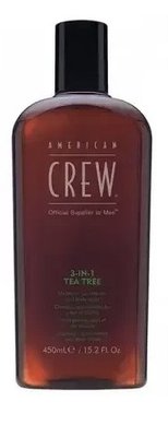 Засіб для догляду за волоссям та тілом 3-в-1 American Crew 3-in-1 Tea Tree 450 мл 3394066 фото