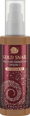 Тональний крем для обличчя з муцином равлика Enough Gold Snail Moisture Foundation 100 мл тон 13 1970378459 фото