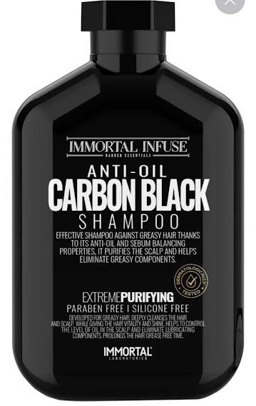 Шампунь для жирных волос Immortal Infuse Сarbon Black 500 мл INF-69 фото