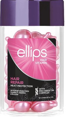 Витамины для волос Восстановление Волосы Ellips Hair Vitamin With Pro-Keratin Complex 50 шт x 1 мл розовые 14 фото