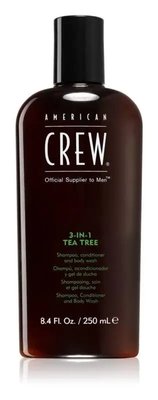 Засіб для догляду за волоссям і тілом 3-в-1 American Crew 3-in-1 Tea Tree 250 мл 4128420 фото