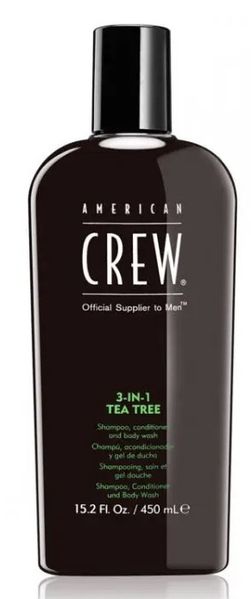 Засіб для догляду за волоссям і тілом 3-в-1 American Crew 3-in-1 Tea Tree 450 мл 3394067 фото