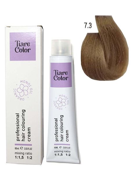 7.3 Крем-краска для волос Tiare Color Hair Colouring Cream 60 мл 1557214256 фото