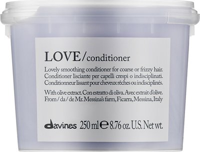 Кондиціонер для розгладження неслухняного та хвилястого волосся Davines Love Smoothing Conditioner 250 мл 1830318010 фото
