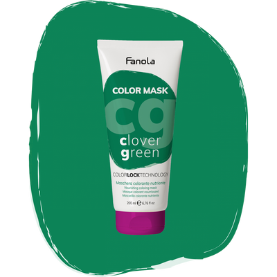 Тонирующая маска для питания и увлажнения Зеленый Клевер Fanola Color Mask Clover Green 200 мл 1557220114 фото