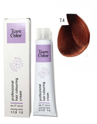 7.4 Крем-фарба для волосся Tiare Color Hair Colouring Cream 60 мл 1557214258 фото