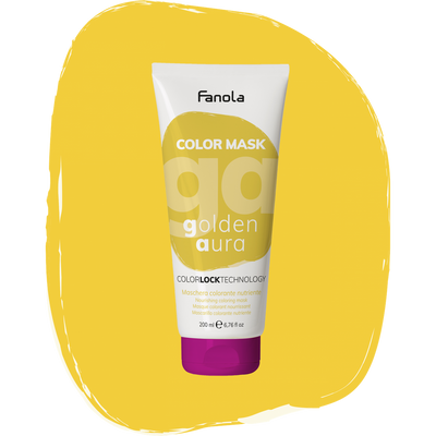 Тонирующая маска для питания и увлажнения Золотая Аура Fanola Color Mask Golden Aura 200 мл 1557220115 фото