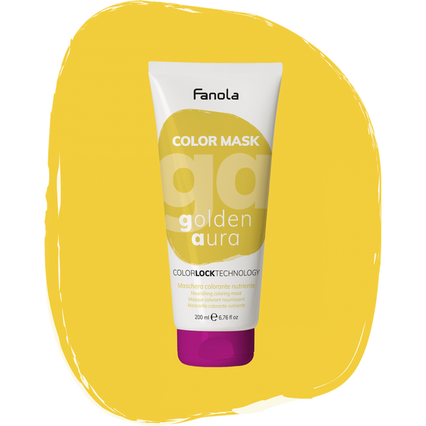 Тонирующая маска для питания и увлажнения Золотая Аура Fanola Color Mask Golden Aura 200 мл 1557220115 фото