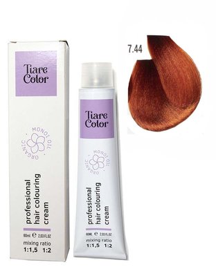 7.44 Крем-фарба для волосся Tiare Color Hair Colouring Cream 60 мл 1557214259 фото