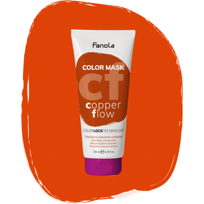 Тонирующая маска для питания и увлажнения Медный Поток Fanola Color Mask Copper Flow 200 мл 1557220116 фото