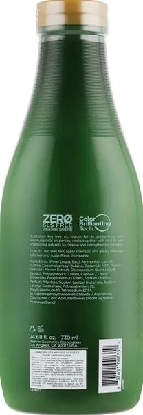 Укрепляющий шампунь для жирных волос с маслом чайного дерева Beaver Shampoo Tea Tree 730 мл 220135902 фото