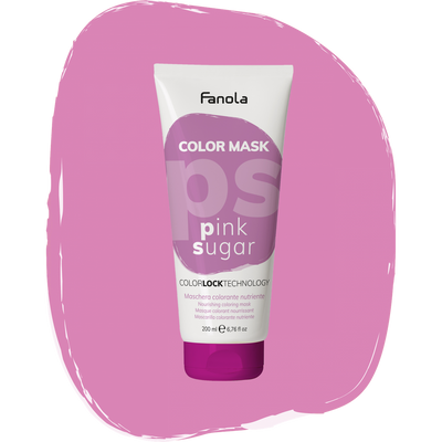 Тонирующая маска для питания и увлажнения Розовый сахар Fanola Color Mask Pink Sugar 200 мл 1557220117 фото
