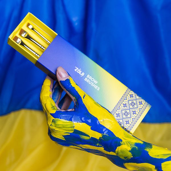 Набор кисточек для покраски бровей Zola Brow Brushes Ukrainian Edition 04970 фото