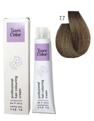 7.7 Крем-краска для волос Tiare Color Hair Colouring Cream 60 мл 1557214261 фото