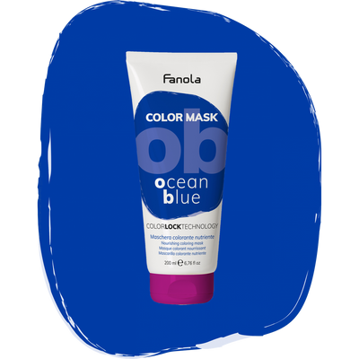 Тонирующая маска для питания и увлажнения Синий Океан Fanola Color Mask Ocean Blue 200 мл 1557220118 фото