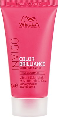 Маска для яскравості кольору фарбованого волосся Wella Professionals Invigo Color Brilliance Mask 30 мл 2112482341 фото