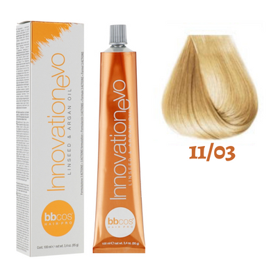 11/03 Крем-фарба для волосся BBCOS Innovation Evo блондин дуже світлий натуральний золотистий 100 мл 11/03E фото