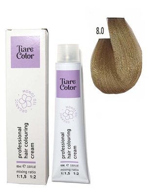 8.0 Крем-фарба для волосся Tiare Color Hair Colouring Cream 60 мл 1557214264 фото