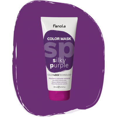 Тонирующая маска для питания и увлажнения Шелковый Фиолет Fanola Color Mask Silky Purple 200 мл 1557220121 фото