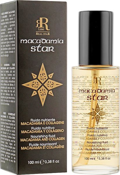Флюїд для волосся з маслом макадамії і колагеном Rline Macadamia Star 100 мл 1557196913 фото