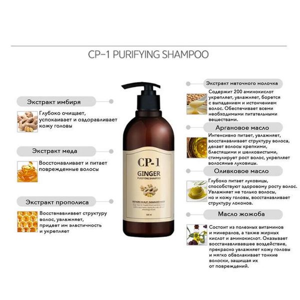 Шампунь для волосся CP-1 Ginger Purifying Shampoo 500 мл 464879 фото