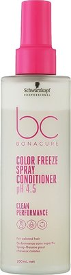 Спрей-кондиціонер для фарбованого волосся Schwarzkopf Professional Bonacure Color Freeze Spray Conditioner pH 4.5 200 мл 52 151 фото