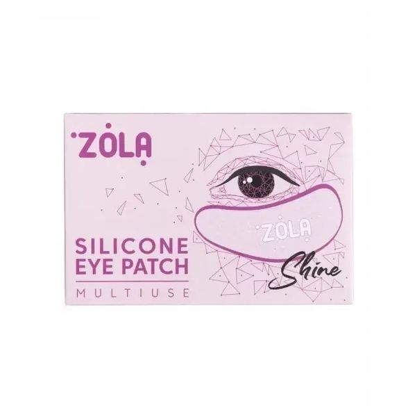 Патчи силиконовые многоразовые для глаз Zola розовые 1 пара 05016 фото