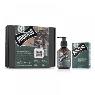 Подарунковий набір для гоління Proraso (шампунь та бальзам Cypress & Vetyver) 1942385164 фото