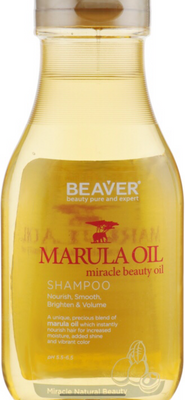 Живильний шампунь для сухого волосся з олією марули Beaver Shampoo Marula Oil 350 мл 220121202 фото