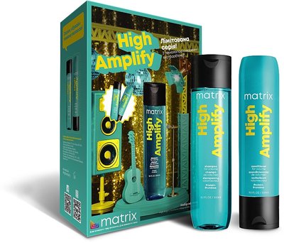 Набір подарунковий для надання об'єму тонкому волоссю Matrix High Amplifi (шампунь 300 мл + кондиціонер 300 2014332407 фото