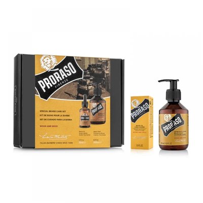 Подарунковий набір для гоління Proraso (шампунь та олійка Wood & Spice) 1942385166 фото