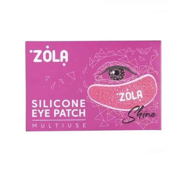 Патчи силиконовые многоразовые для глаз Zola малиновые 1 пара 05016 фото