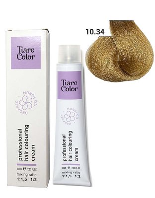 10.34 Крем-фарба для волосся Tiare Color Hair Colouring Cream 60 мл 1557214280 фото
