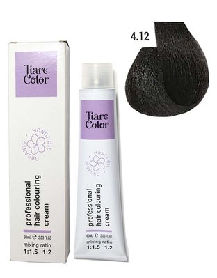 4.12 Крем-фарба для волосся Tiare Color Hair Colouring Cream 60 мл 1557214231 фото