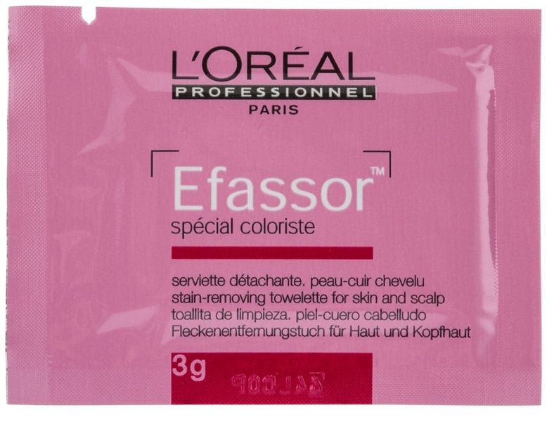 Серветки для видалення фарби зі шкіри голови L'Oréal Professionnel Efassor 1761362816 фото