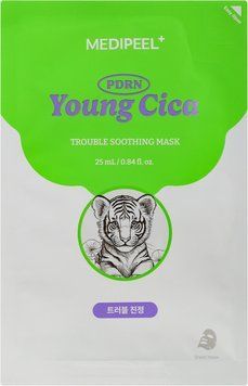 Тканевая маска для лица с центеллой Medi-Peel Young Cica PDRN Trouble Soothing Mask 25 мл 2896882959 фото