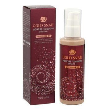 Тональний крем для обличчя з муцином равлика Enough Gold Snail Moisture Foundation 100 мл тон 21 1942385498 фото